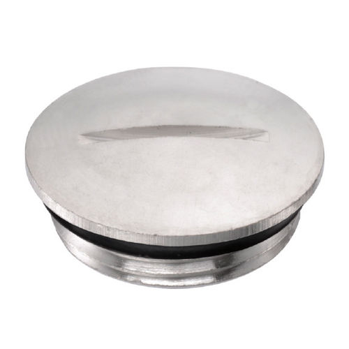 Круглая заглушка M Заглушки с круглой резьбой, никелированная латунь, защита