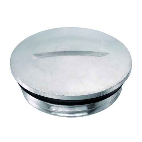 Пробка круглая серии М с резьбой, никелированная латунь