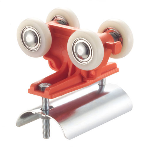 Тросовая тележка из оцинкованной стали, серия CRN2P, нейлон