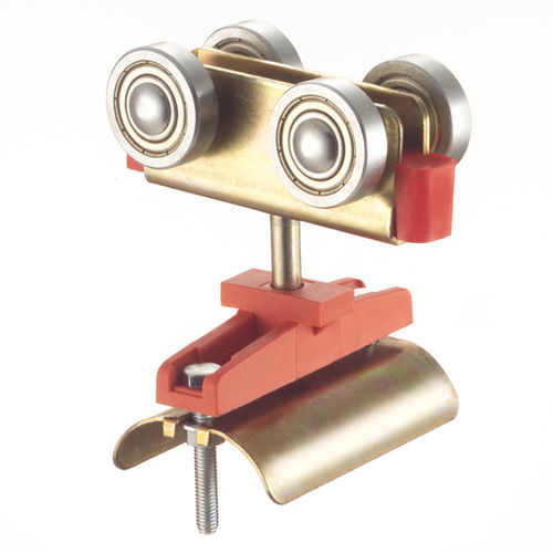 Тросовая тележка из оцинкованной стали серии CRA2P-SGкруглая