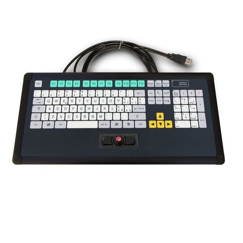 Клавиатура мембранная КТ-105-И-03панельнаяс механическими клавишамис 2-мя клавишами мыши