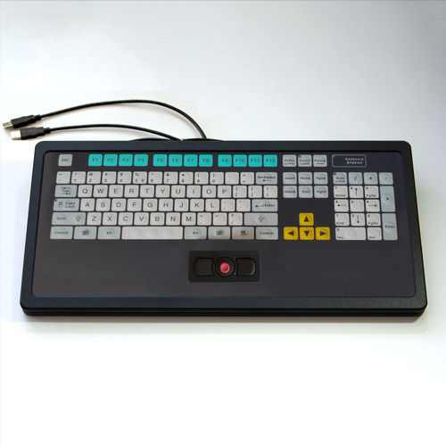 Клавиатура настольная КТ-105-Т-03с механическими клавишамис 2-мя клавишами мыши105-клавишная