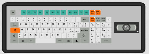 Клавиатура настольная КТ-96-Т-06с механическими клавишами96-клавишнаяс мышкой