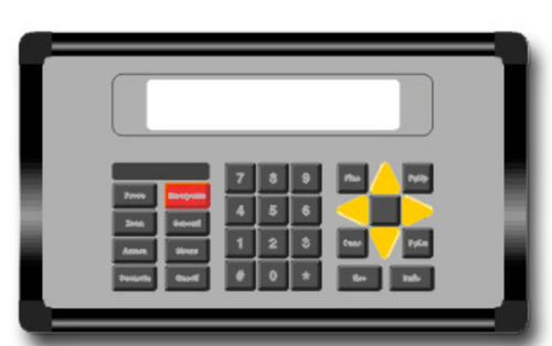 Операторский терминал с креплением на клавиатуруLCDRS232