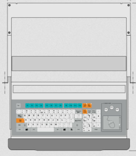 Клавиатура для выдвижного шкафа КТ-96-С-10с механическими клавишами96-клавишнаяс тачпадом