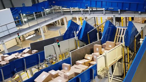 Система разгрузки поддонов U-care Pдля посылокавтоматическая