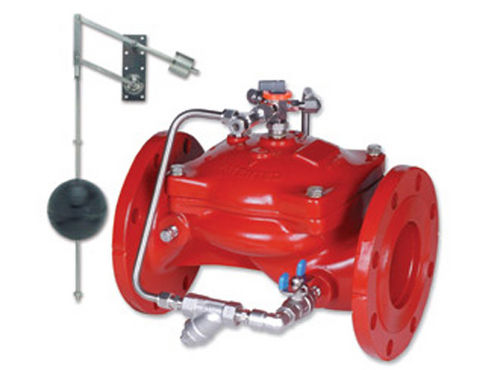 Клапан мембранный ФП 450-66 с гидроуправлением и поплавковым регулированием уровня