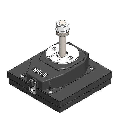Precision leveling wedge DKP20-2/10, M20x105 (130) 200/20x200adjustablewith screw on bolt