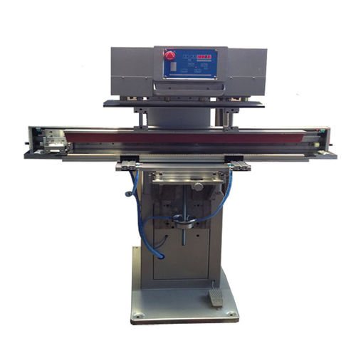 Машина тампопечатная с линейкой GW-RUL-100с закрытыми чернильными стаканчикамиполуавтоматическаяцветная