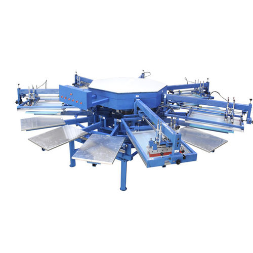 Автоматический трафаретный принтер GW-6C-14Sшестицветныйдля текстилядля этикеток