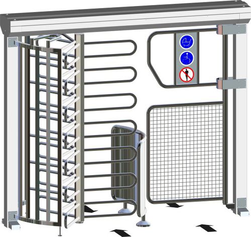 Полноростовой турникет ECCO 120 BFB