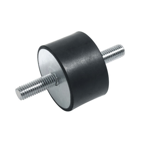 Цилиндрическая антивибрационная опора AF160из оцинкованной стали с резиновой резьбой