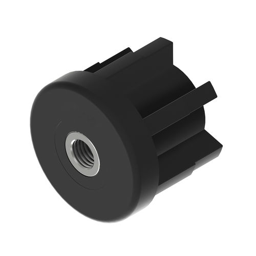 Запрессовочная вставка BP128, никелированная латунь, круглая