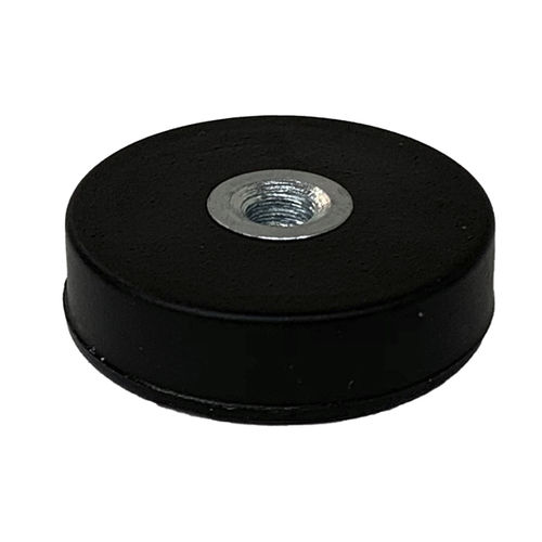 Неодимовый магнит МГ05Н с резиновым покрытием, никелированный