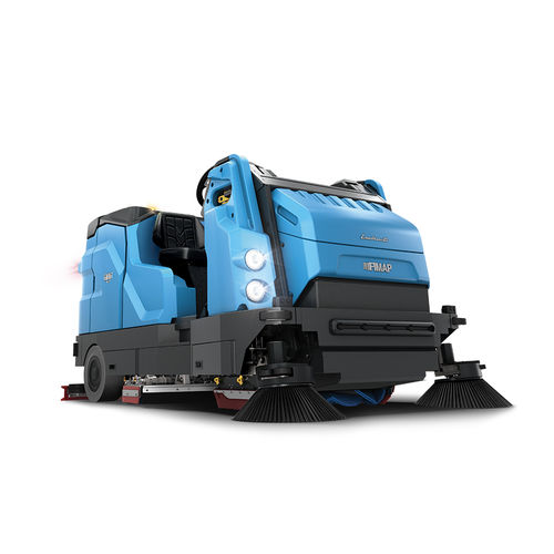 Подметальная машина-поломоечная машина-сушилка с сиденьем GMG Combinataindoorс двумя щеткамикомпактная