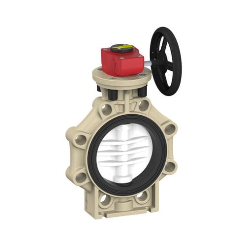 Butterfly valve K4 with handwheelPVDFIP65