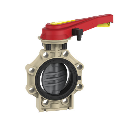 Поворотный затвор K4рычагфланецПВХ