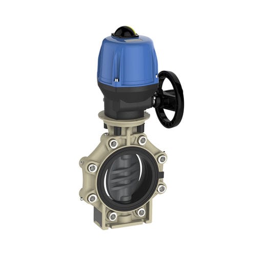 Затвор дисковый К4 с электроуправлением фланцевого типа