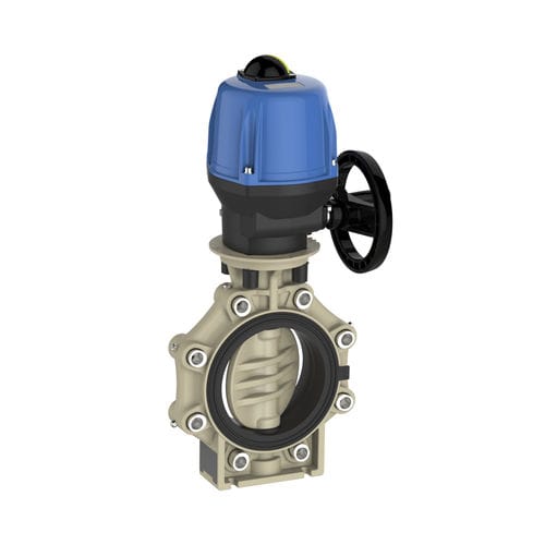 Затвор-бабочка К4 с электроприводом фланцевого типа