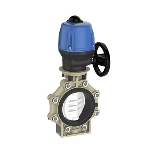 Затвор дисковый К4 с электроуправлением фланцевого типа