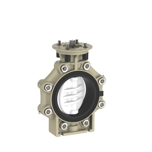 Поворотный затвор K4с электроприводомпневматическийфланец