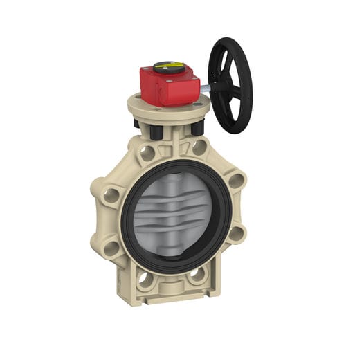 Поворотный затвор К4 с маховикомфланцемEPDM