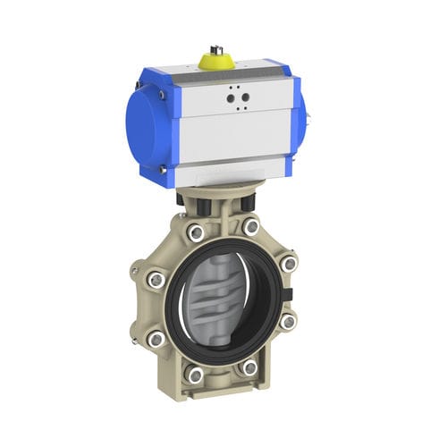 Заслонка дисковая К4 пневмофланцевого типа