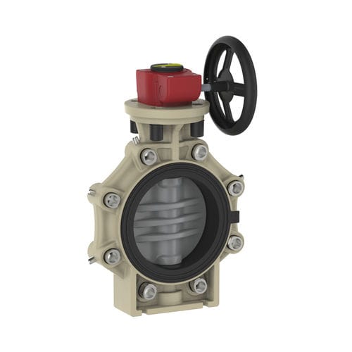 Затвор-бабочка К4 с маховиком фланцевого типа