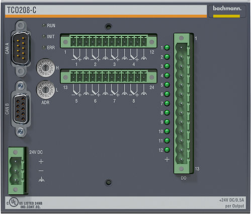 Модуль цифрового ввода-вывода серии TCO2CAN BusRS-485температура