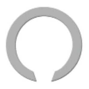 External retaining ring SNL seriesconstant sectionfor light-duty applications