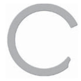 Спиральное стопорное кольцо серии DKL метрическое внутреннее постоянного сечения