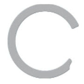 Метрическое стопорное кольцо серии KLM, внутреннее, постоянного сечения, для легких условий эксплуатации