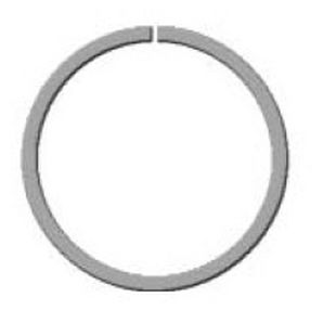 External retaining ring CBS seriesmetricconstant section