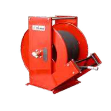 Шланговая катушка серии 9100 с пружиной и фиксированной смоткой для масла