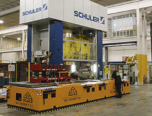 Handling cart WG Tandemmetalpress toolrail-mounted