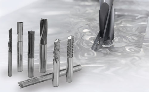 Solid carbide endmill roughingfor non-ferrous materialswith cylindrical shank