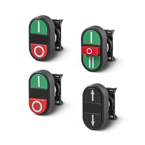 Touch push-button switch control