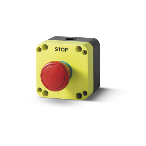 Mushroom push-button switch PQ01RN4 - Stop d'emergenza ø40 twist to releaseemergency stop
