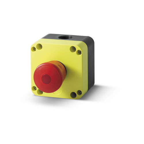 Mushroom push-button switch PQ01P4L - Stop d'emergenza ø40 push-pull con visioneemergency stop