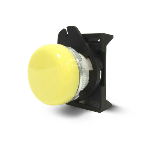 Грибовидный кнопочный переключатель PLSL3NL - Gemma luminosa BLACK/GREY LINEсо световым индикатором