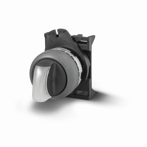 Поворотный переключатель PSCR8D0NGL - Выбор переключателя ø22 IP67/IP69K - СЕРАЯ ЛИНИЯмногополюсныйIP65со световым индикатором