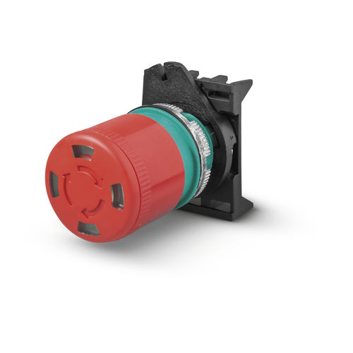 Грибовидный кнопочный переключатель PPFN1R3S4X - Fungo ø30 Sblocco a rotazione con Visioneeemergency StopNEMA
