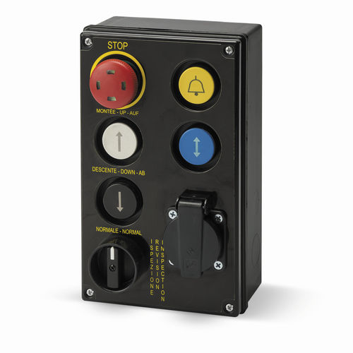 6-кнопочная подвесная станция GM412 BLACKIP54для лифта