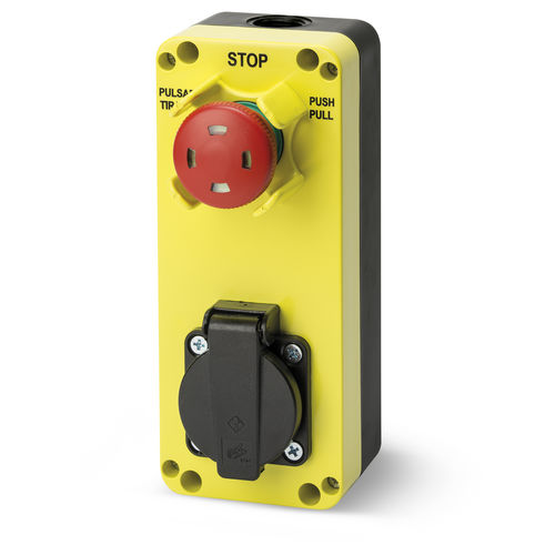 Грибовидный кнопочный переключатель GM406/EUаварийной остановкиIP65электромеханический