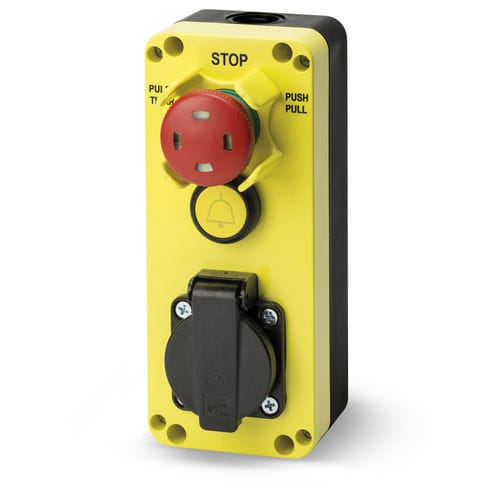 Грибовидный кнопочный выключатель ГМ401аварийной остановкиIP65электромеханический