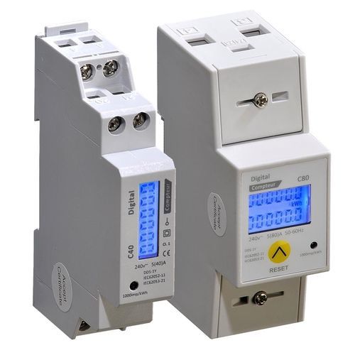 Счетчик электроэнергии однофазный серии ДДДИН-рейкас ЖК-дисплеем