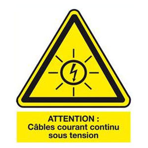 Бирка охранная АТ-7011, АТ-7016клеящаясяПВХдля электрических сетей постоянного напряжения