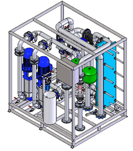 Охладитель воды SKIDon на салазках