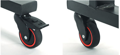 Поворотный ролик 23601стерженьпластик