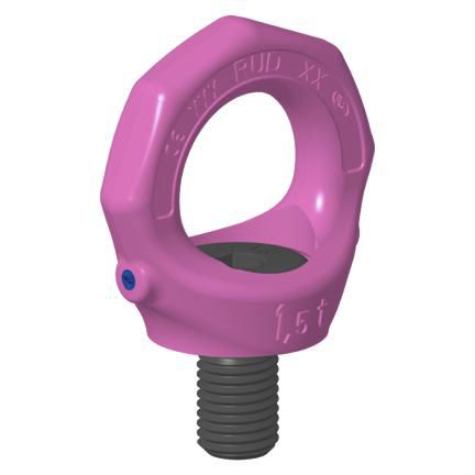 Поворотное подъемное кольцо VRS с винтовым шарниром и рым-болтом